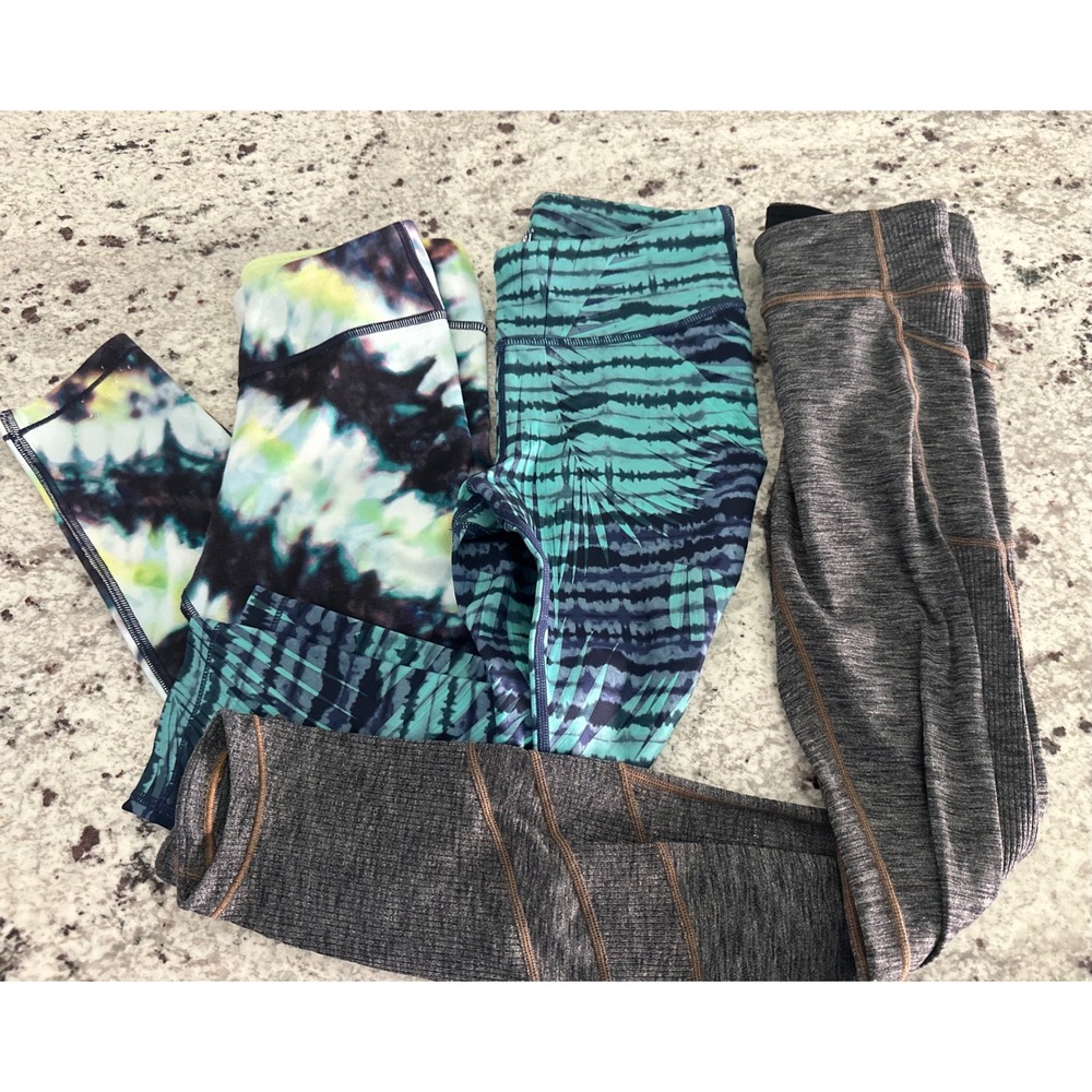 Athleta‎ Girl leggings L 12 LOT of 3